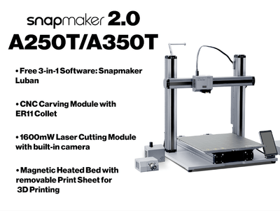 Snapmaker 2.0 A350T Modular All-in-One 3D Printer and Enclosure